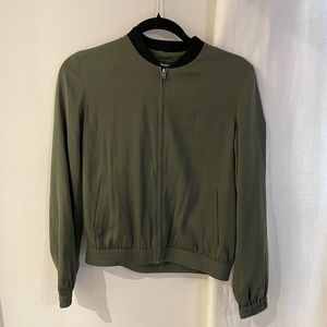 Theory Silk bomber jacket